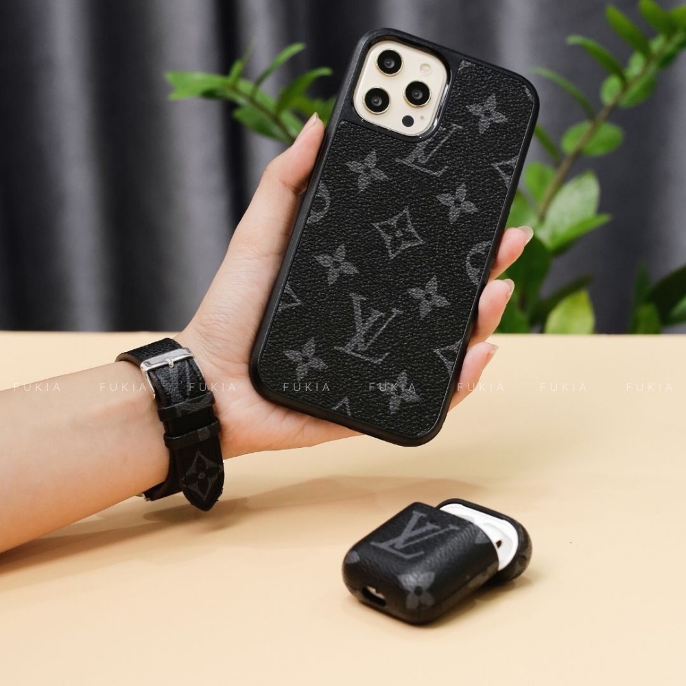 Ốp da thủ công IV viền đen dành cho IPhone 14/14Plus/14Pro/14Promax/13/13Pro/13Promax/12/12Pro/12Promax ODTC125