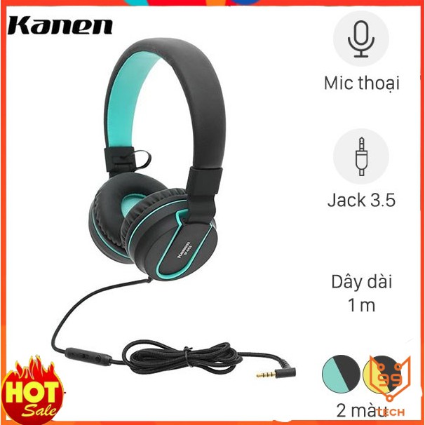 Tai nghe chụp tai Kanen IP-952- Hàng Chính Hãng