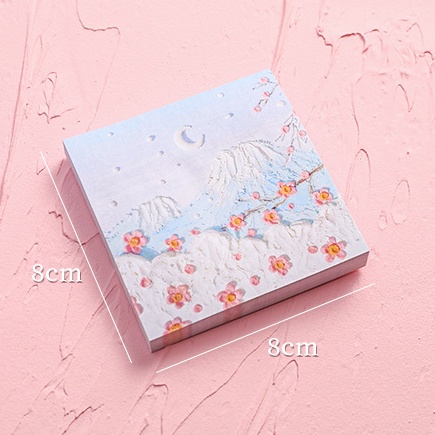 Nhãn Dán Ghi Chú Giấy Ghi Chú Họa Tiết Tranh Sơn Dầu Cho Học Sinh