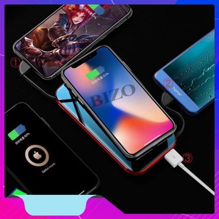 MÙA SALE LỚN NHẤT (SIÊU PHẨM CAO CẤP - BẢN NÂNG CẤP) PIN SẠC KO DÂY, SẠC KHÔNG DÂY IPHONE, SAMSUNG CHUẨN QI KIÊM SẠC DỰ 