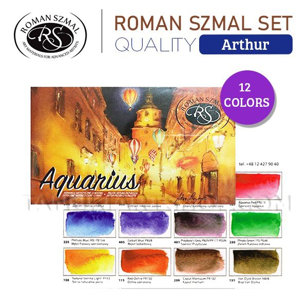 Màu nước hạng họa sĩ Roman Szmal Aquarius các set