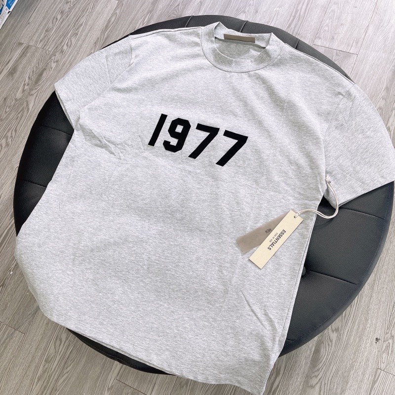 Áo Tee FOG Fear of God ESSENTIALS SS22 1977 Grey Cao Cấp full tag túi