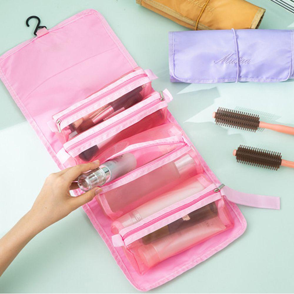 OCEANMAP Túi Lưới Đựng Mỹ Phẩm Trang Điểm Sức Chứa Lớn Có Thể Gấp Gọn Tiện Lợi Cho Nữ