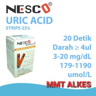 Nesco Acid / Uric Acid Nesco Mã 287