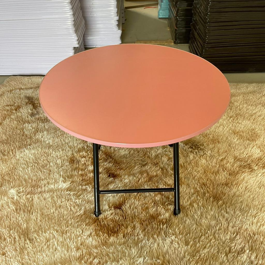 Bàn tròn gấp gọn chân sắt sơn tĩnh điện đường kính 60 cao 50 cm