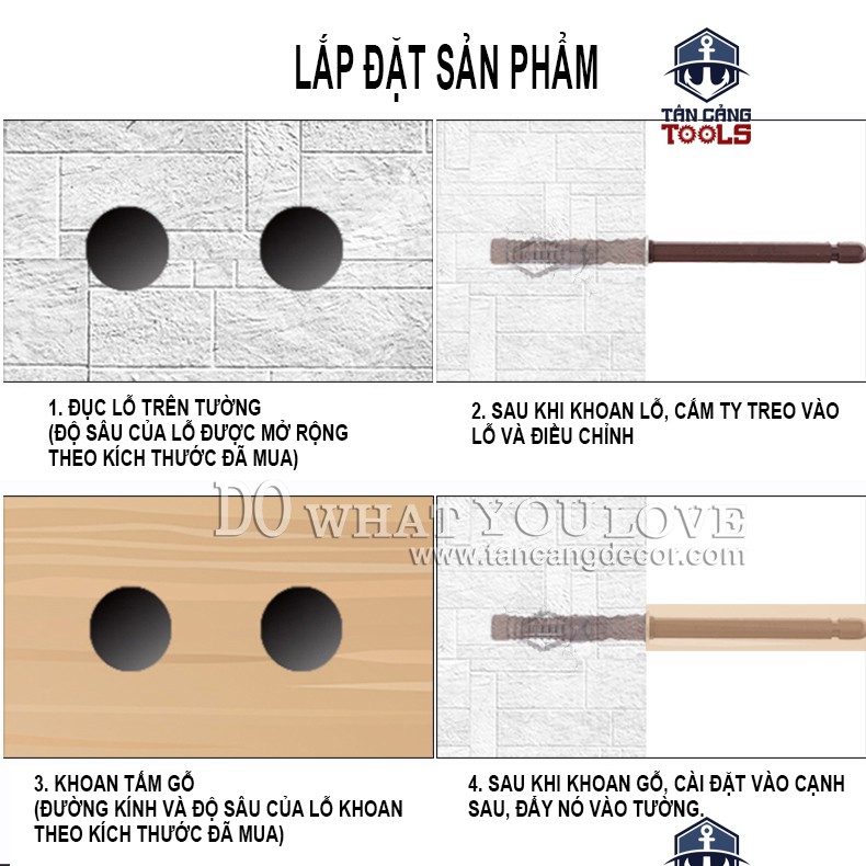 Bass Treo Kệ Âm Tường 10 x 145 mm