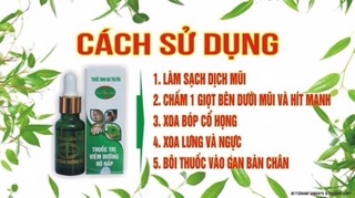 Tinh dầu trị viêm đường hô hấp (lọ dùng thử 5ml)