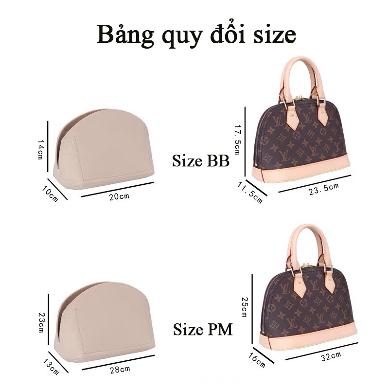 Lót túi giữ form  LV ALMA cao cấp full Size | Khách hàng có yêu cầu đặt lót vui lòng liên hệ shop