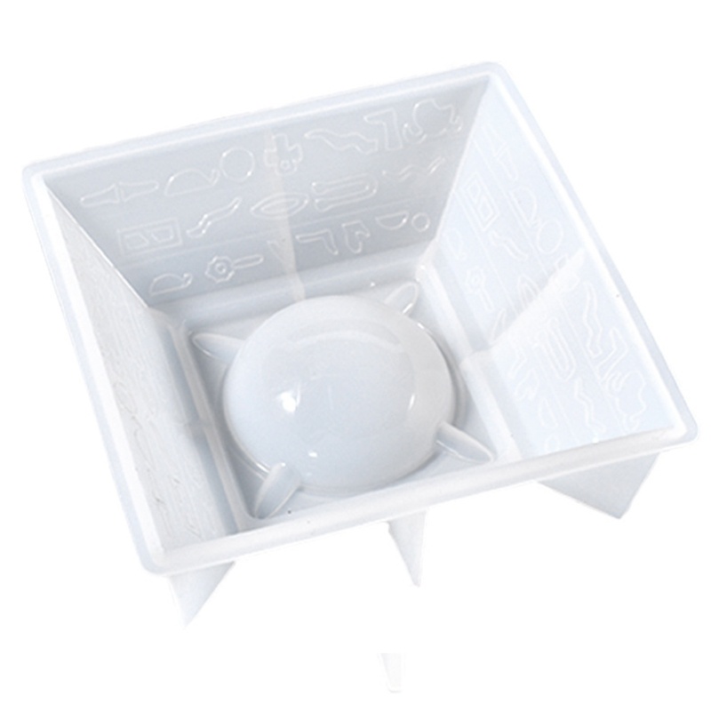 [Hàng mới về] Khuôn silicone hình kim tự tháp làm gạt tàn thuốc lá trang trí thủ công diy