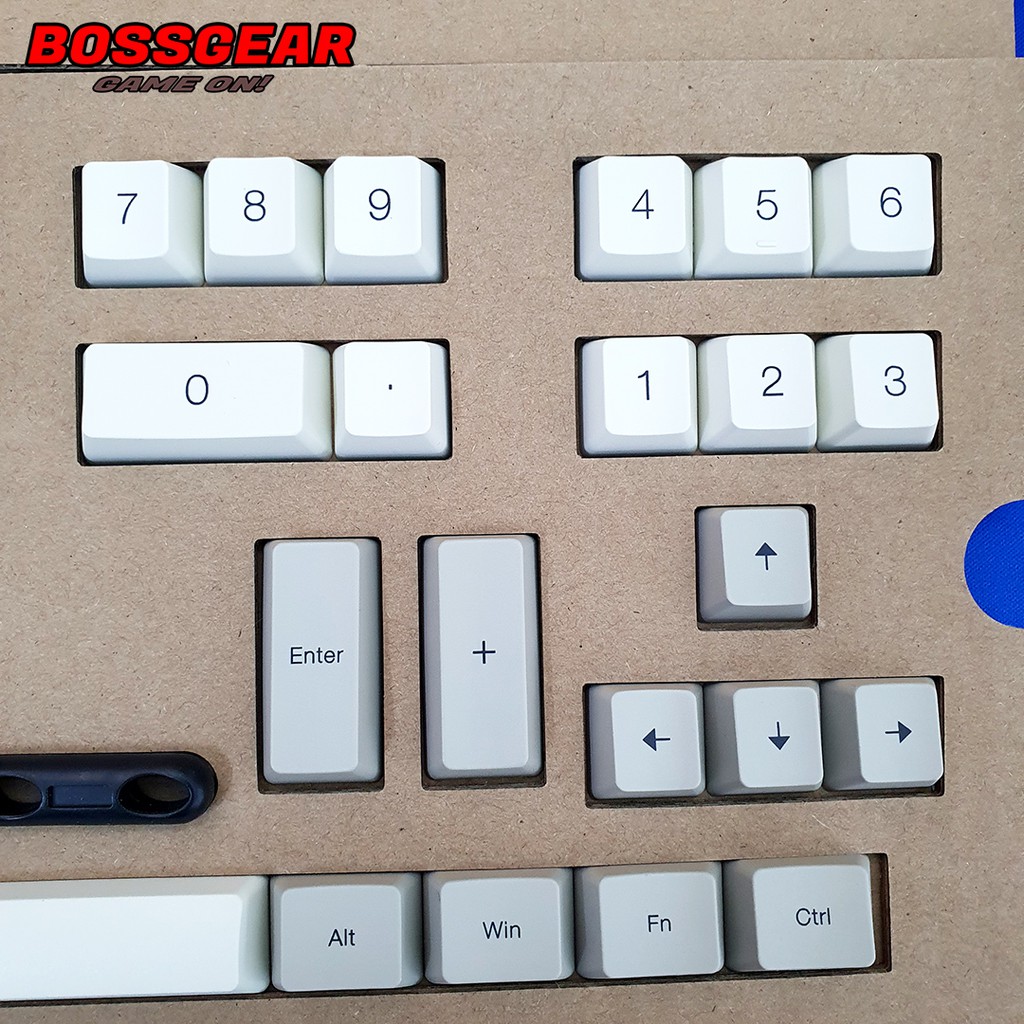 Bộ Keycap PBT Dye Sub 9009 cực đẹp và dày, OEM profile,Font chữ To, tặng kèm nhổ keycap