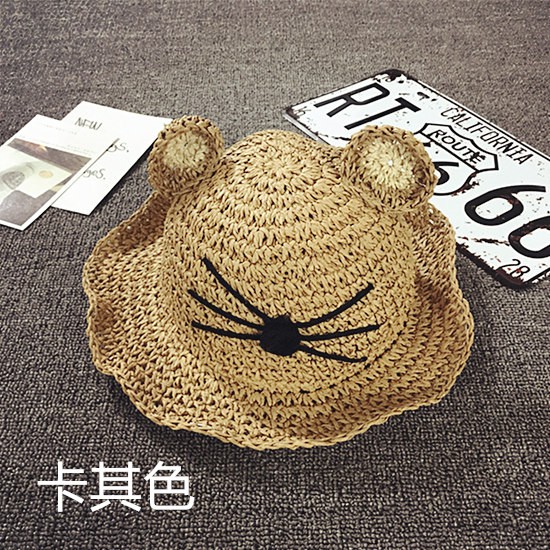 Mũ Cói Đi Biển Chống Nắng Thời Trang Mùa Hè Phong Cách Hàn Quốc Cho Bé