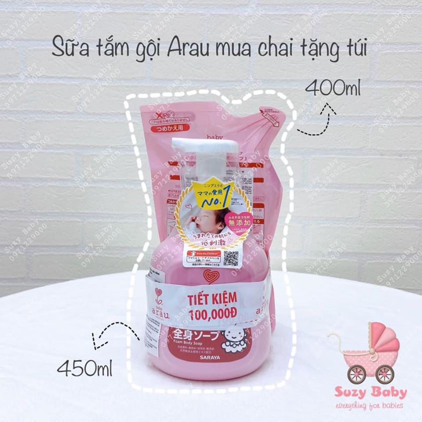  SỮA TẮM ARAU MUA 1 TẶNG 1