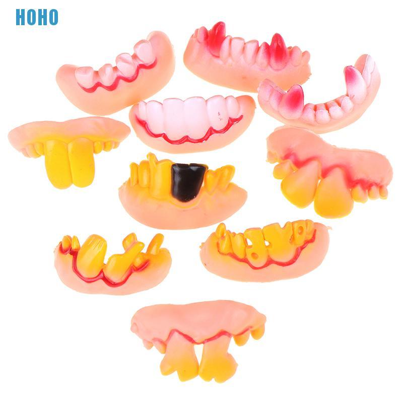 Set 10 Răng Nanh Giả Dùng Để Hóa Trang Halloween