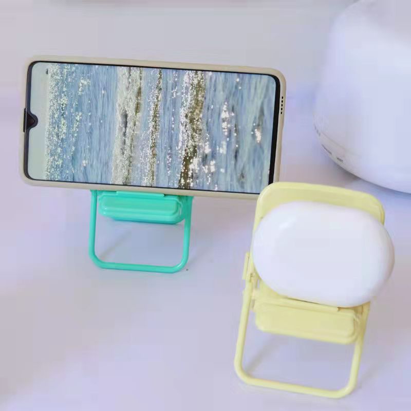 Giá đỡ điện thoại - Kệ điện thoại siêu xinh hình ghế gấp gọn - Phụ kiện điện thoại