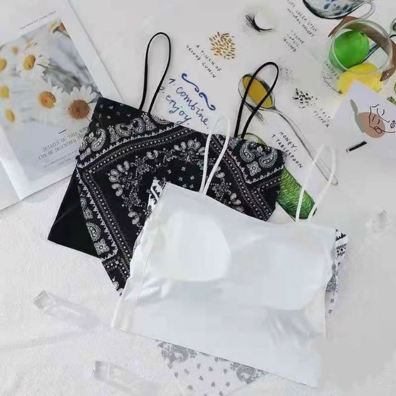 Áo Bra Đúc Su Dạng Yếm Hoạ Tiết Thổ Cẩm Cực Xinh