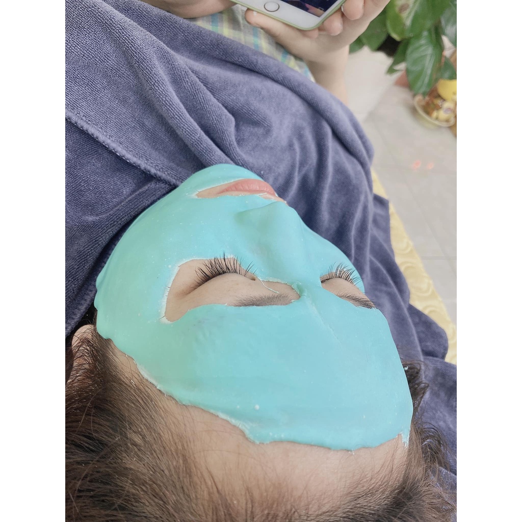 1kg Mặt nạ hoa hồng collagen, bạc hà dẻo handmade