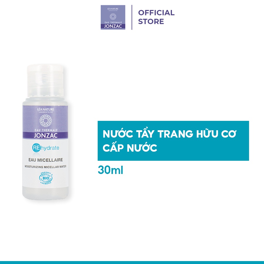 Nước Tẩy Trang Hữu Cơ Cấp Nước Eau Thermale Jonzac Rehydrate Moisturizing Micellar Water 30ml