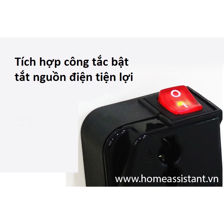 Ổ Cắm Chân Cắm Đa Năng Có Công Tắc Nguồn WS6