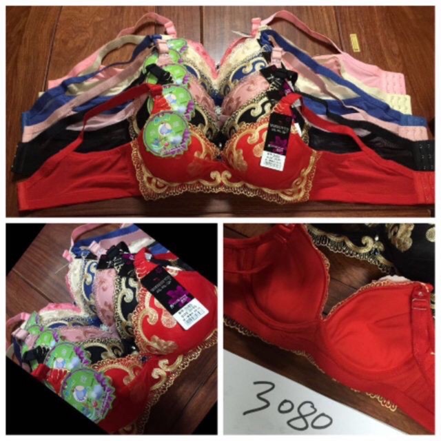 (A3080) áo chíp thêu hoa ko gọng nâng đẹp