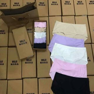 Hộp 5 quần chip Muji nữ không viền
