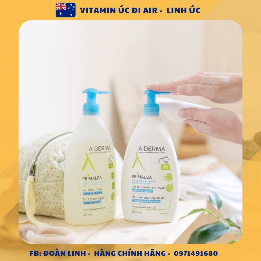 Sữa tắm gội Aderma hàng chính hãng Pháp, Hàng chuẩn đi air, Date xa