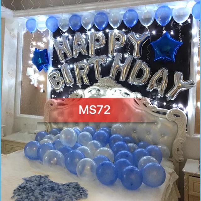 SET BÓNG SINH NHẬT TÌNH YÊU SIÊU LÃNG MẠN (MS72)