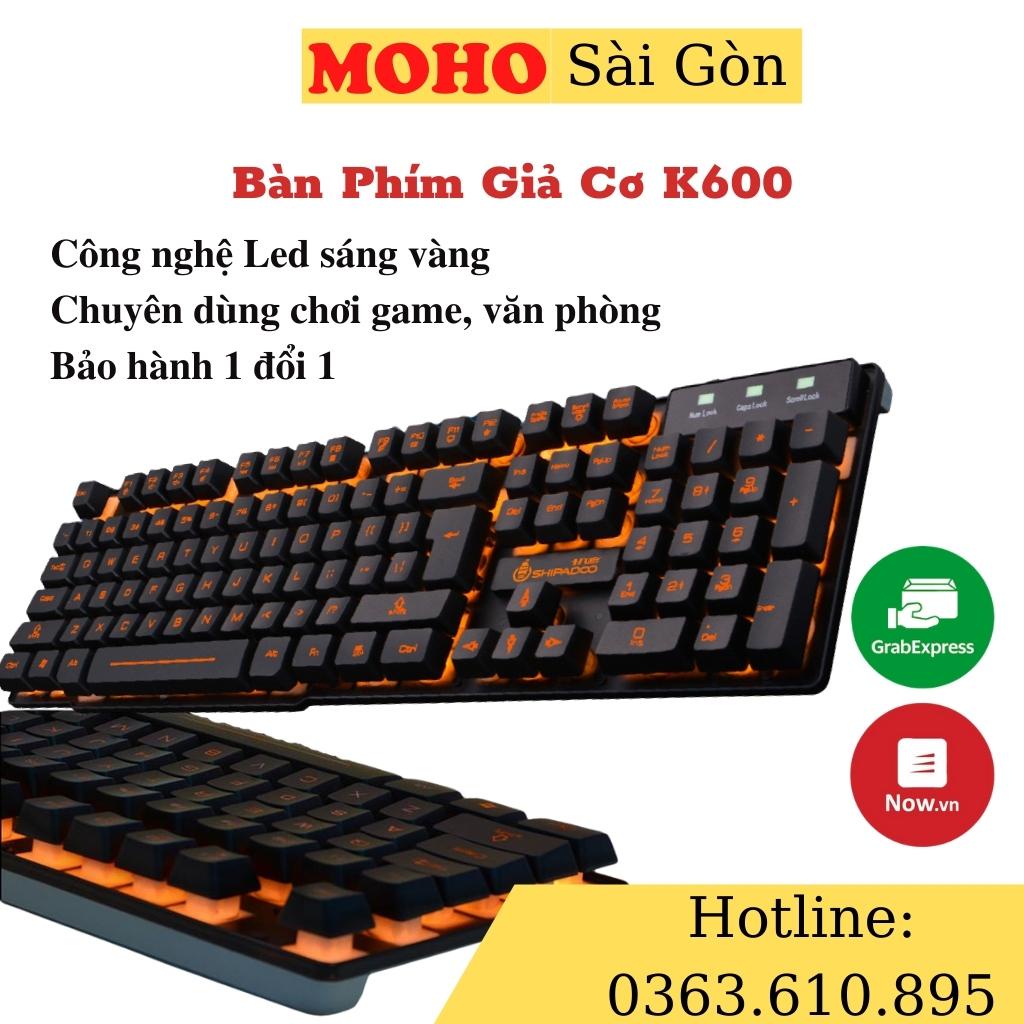 Bàn Phím Máy Tính Có Dây Tích Hợp Đèn Led Vàng Đẹp , Độ Nhạy Cao -  Bàn Phím Chơi Game Được GIới Game Thủ Ưa Chuộng