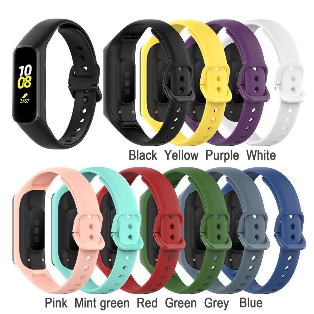 JONYE Dây Đeo Thay Thế Chất Liệu Silicon Màu Trơn Cho Samsung Galaxy Fit-e R375