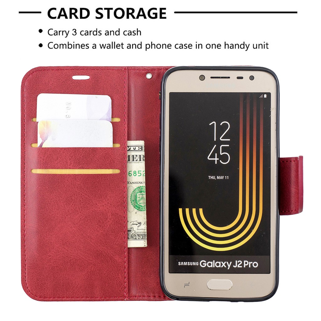 SAMSUNG GALAXY J2 PRO 2018 Bao da điện thoại nắp lật cho