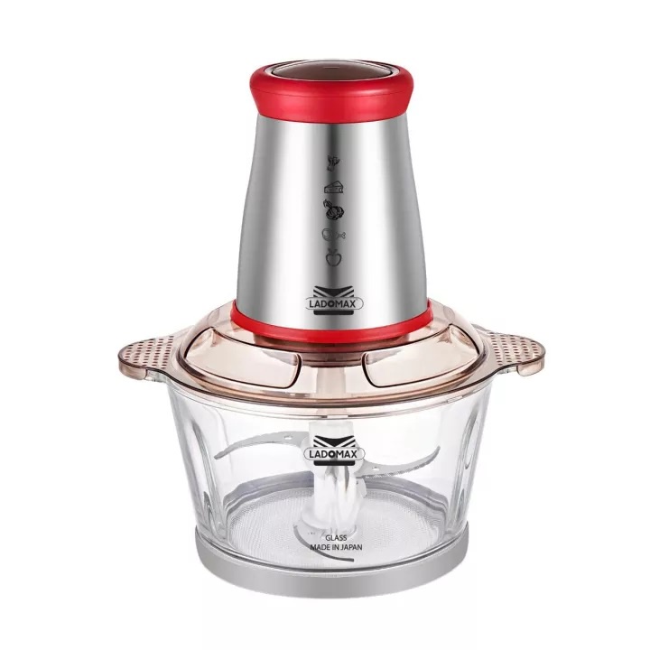 Máy xay thịt đa năng Ladomax HA-333 cối thủy tinh dung tích 2L công suất 400W giúp xay thịt dễ dàng