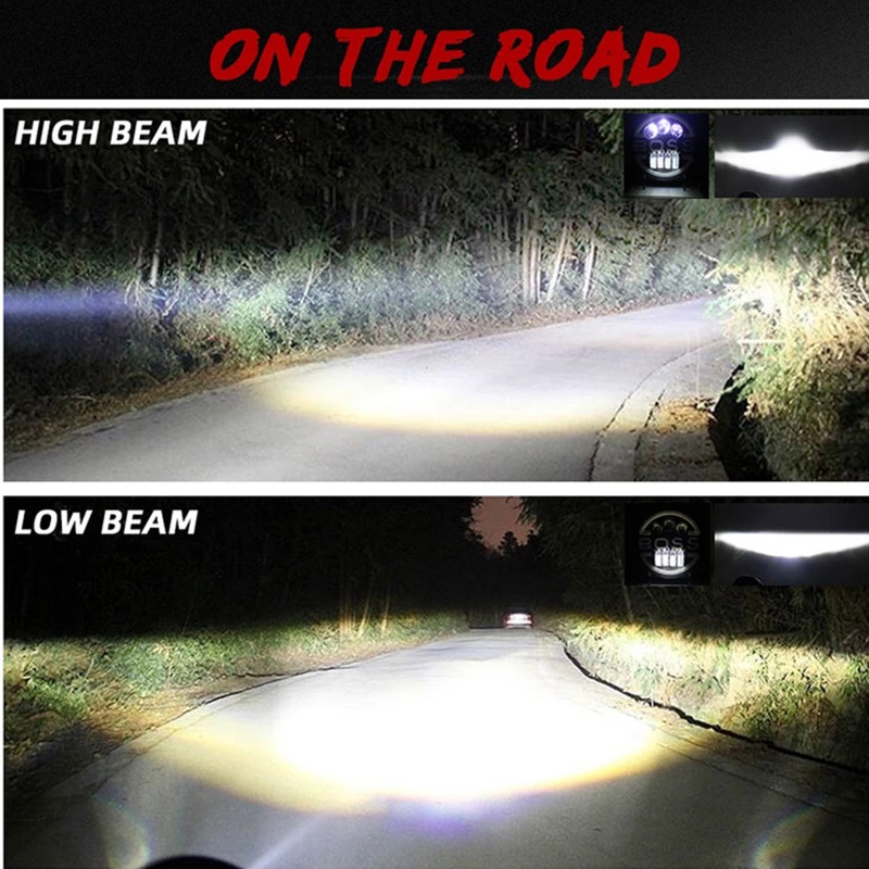 Đèn Pha LED Tròn 7 Inch 35W Chuyên Dụng Cho Wrangler