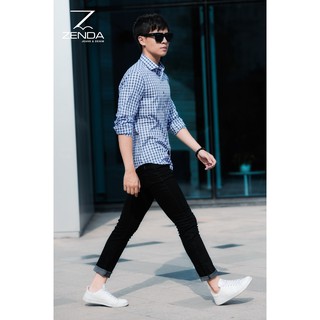 Sơ mi kẻ caro, cổ đức, dtay