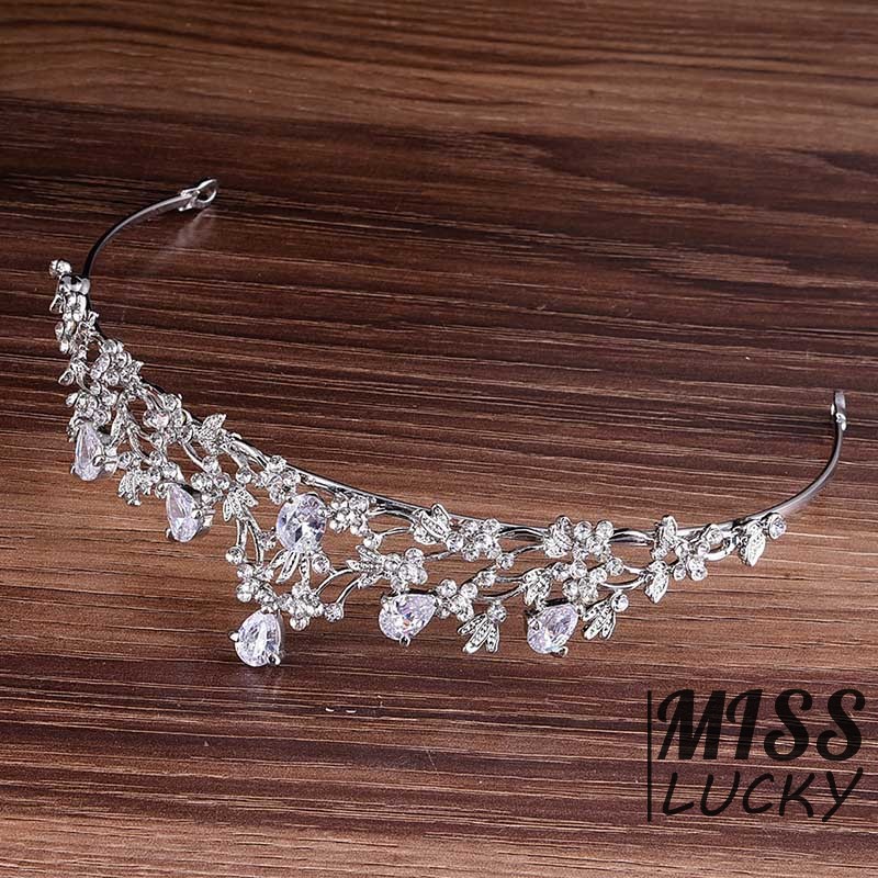 Vương miện hợp kim khảm đá thời trang quý phái cho nữ