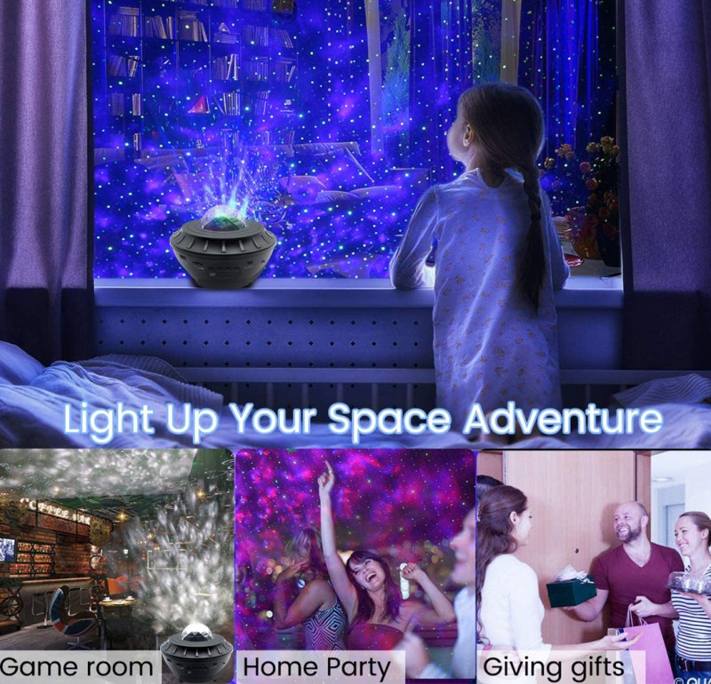 Bộ Đèn Led Trang Trí Hình Bầu Trời Sao Kèm Phụ Kiện