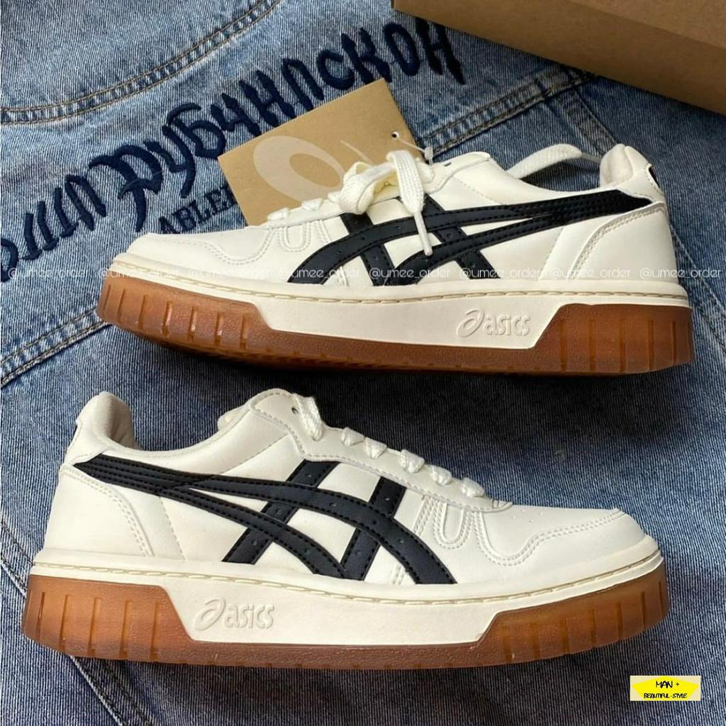 Giày Asics Court màu trắng kem kẻ đen, Giày thể thao nam đẹp, giày đi học cho học sinh, sinh viên cực hot 2023
