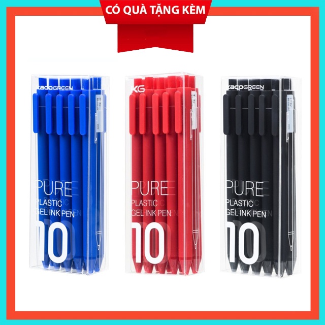 Hộp Bút Kaco PURE 10 Chiếc Cao cấp màu cơ bản.