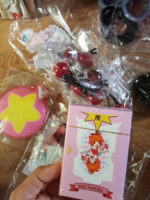 Bộ bài tây Sakura/ Clow 54 lá card captor sakura in hình hoạt hình màu hồng chơi đánh bài
