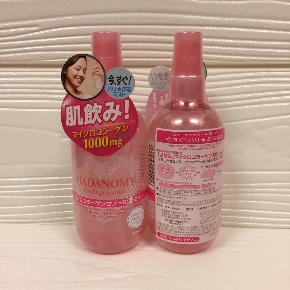 Xịt khoáng Hadanomy Collagen Mist - Nhật Bản