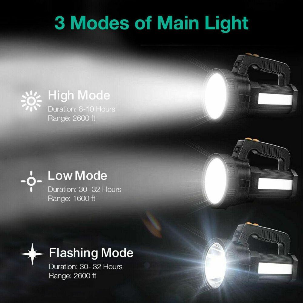GOGOUP Đèn LED Tìm Kiếm Ngoài Trời Siêu Sáng Có Thể Sạc Lại