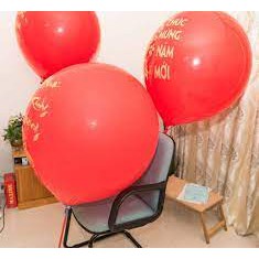 Bóng Tết đỏ size to 60cm- 90cm Chúc mừng năm mới