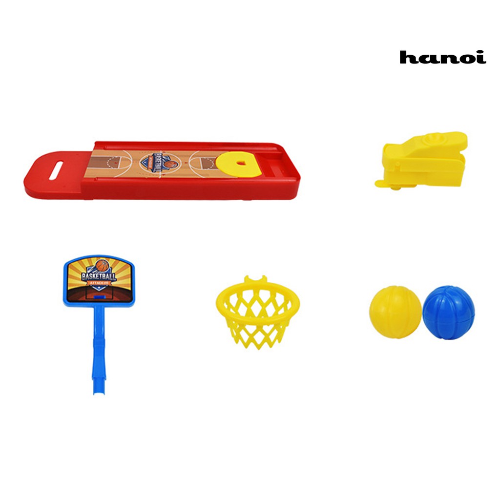 [QL]Mini Desktop Basketball Shooting Toy Pinball Launcher Game Kids Educational Gift