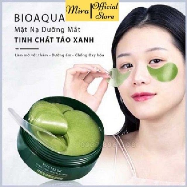 [Hộp 60 miếng] Mask Mặt Nạ Mắt Bioaqua CHỐNG LÃO HÓA, DƯỠNG DA, CẤP ẨM MIRAASHOP