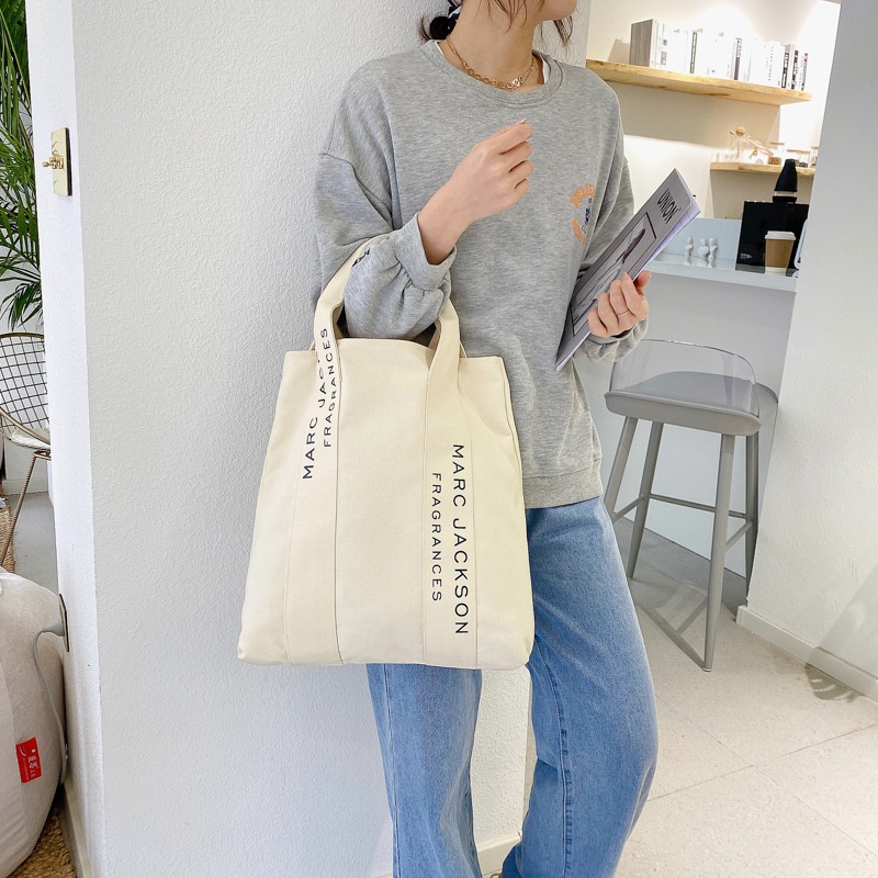 Túi vải in chữ IELGY thời trang cho nữ