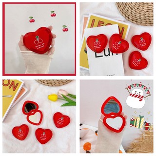 Gương soi cherry hình trái tim