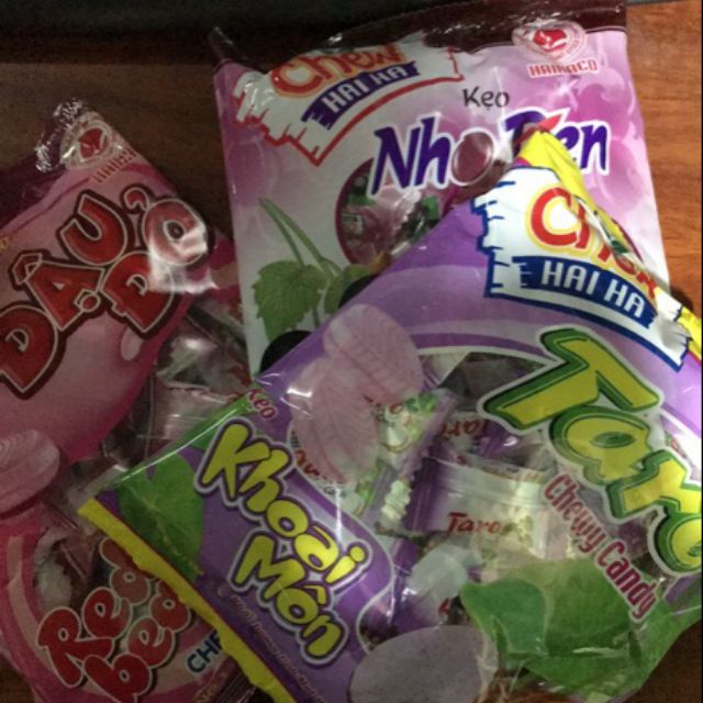 Kẹo Chew Candy Taro Hải Hà Gói 100g đủ vị