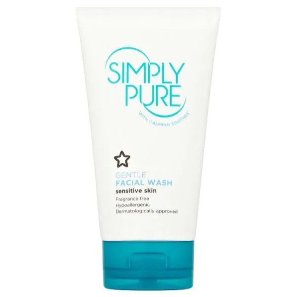 [TOP 1 SHOPEE] Sữa rửa mặt cho da nhạy cảm Superdrug Simply Pure Gentle Facial Wash - 150ml (Bill Anh)