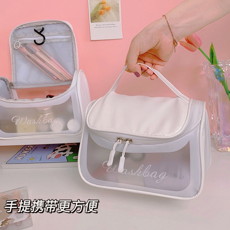 Túi Đựng Mỹ Phẩm Trong Suốt Kiểu Dáng Đơn Giản