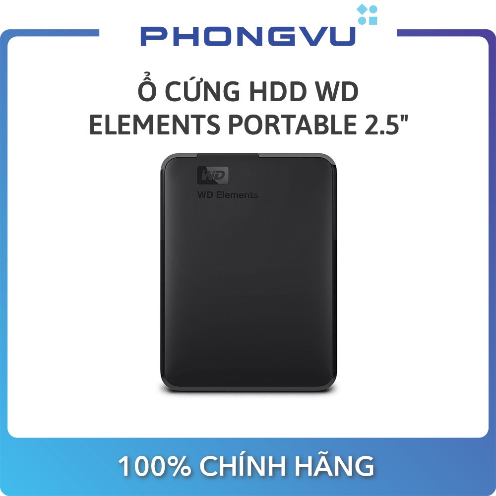 Ổ cứng HDD WD Elements Portable 2.5" USB 3.0 (2TB / 4TB) - Bảo hành 24 tháng