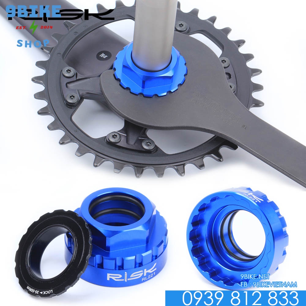 Bộ cảo dụng cụ tháo lắp đĩa xe đạp Risk chuyên dùng cho shimano M7100/M8100/M9100 SLX