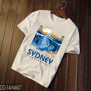 Áo Thun Cá Nemo ( Có Size Trẻ Em ) Disney Pixar Finding Nemo Sydney Australia Poster